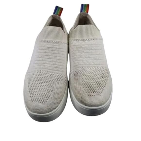 Steve Madden Shoes Womens 7 Sneakers Slip On Casual Fashion Knit White Platform - Picture 10 of 16